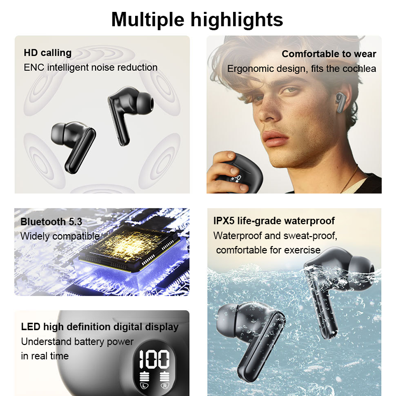 ENC Stereo Wireless Headphone
