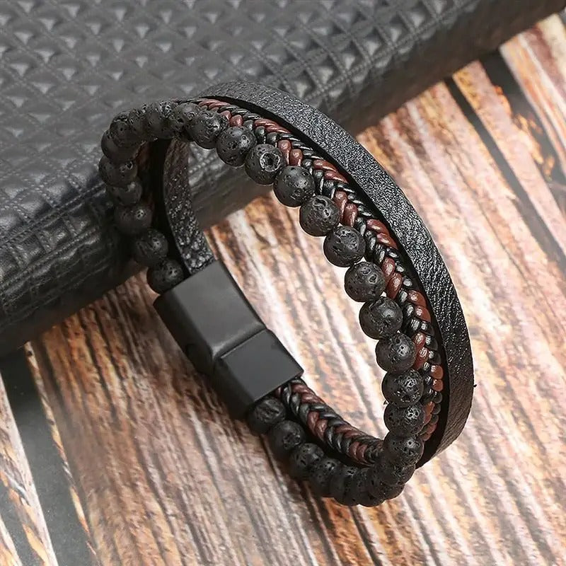 Classic Men's Leather Bracelet New Style