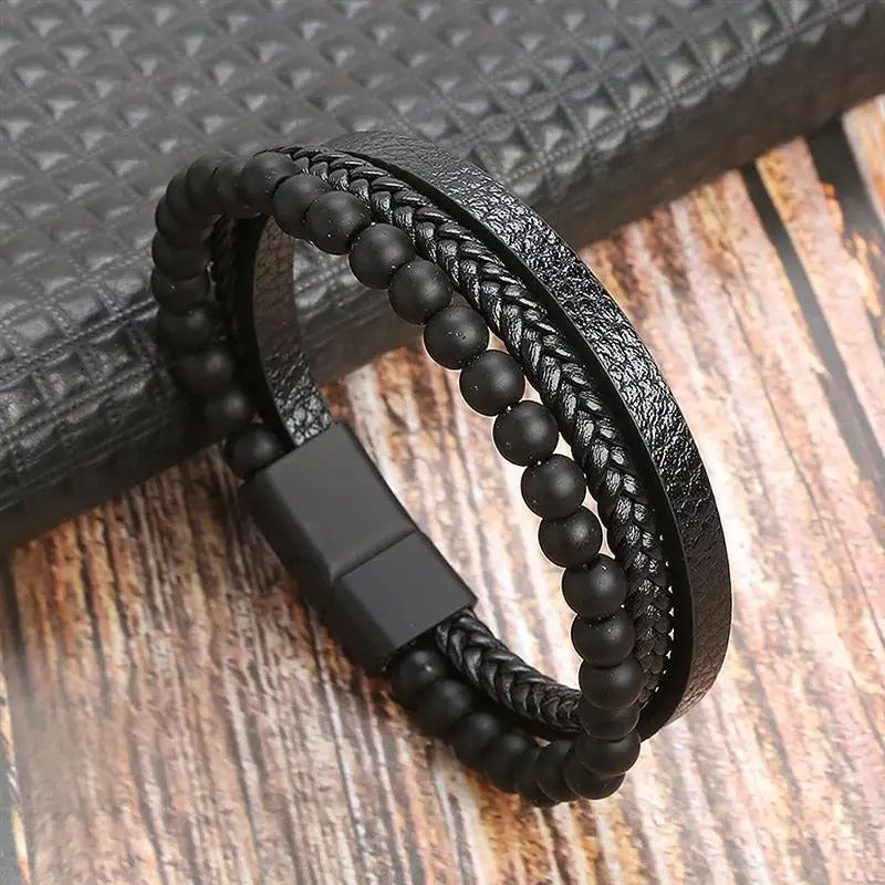 Classic Men's Leather Bracelet New Style