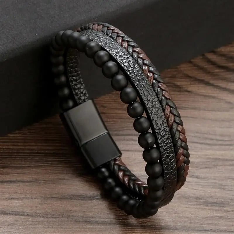 Classic Men's Leather Bracelet New Style
