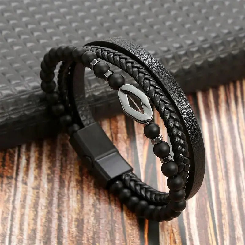 Classic Men's Leather Bracelet New Style