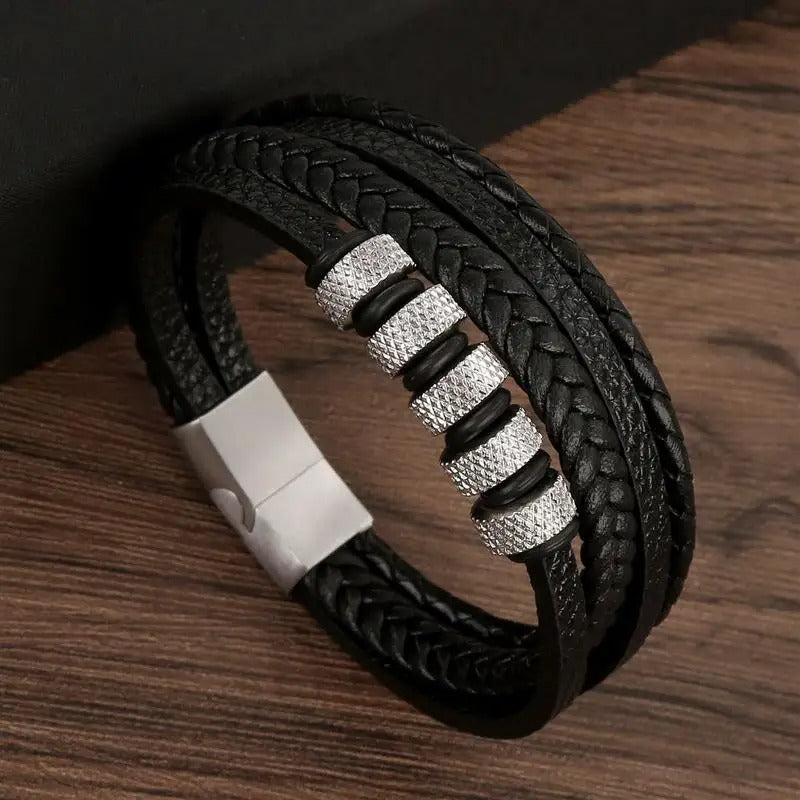 Classic Men's Leather Bracelet New Style