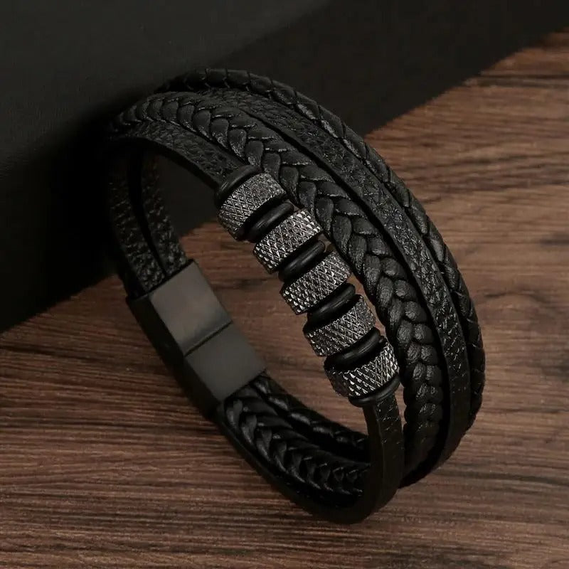 Classic Men's Leather Bracelet New Style