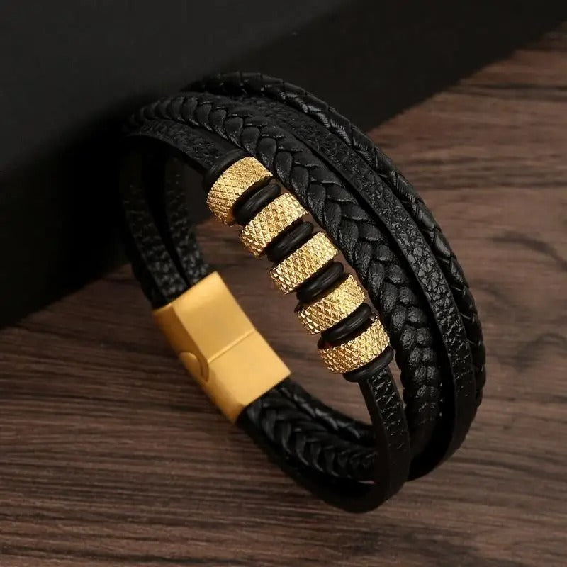 Classic Men's Leather Bracelet New Style