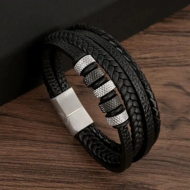Classic Men's Leather Bracelet New Style