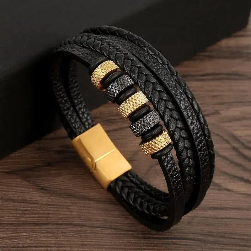 Classic Men's Leather Bracelet New Style