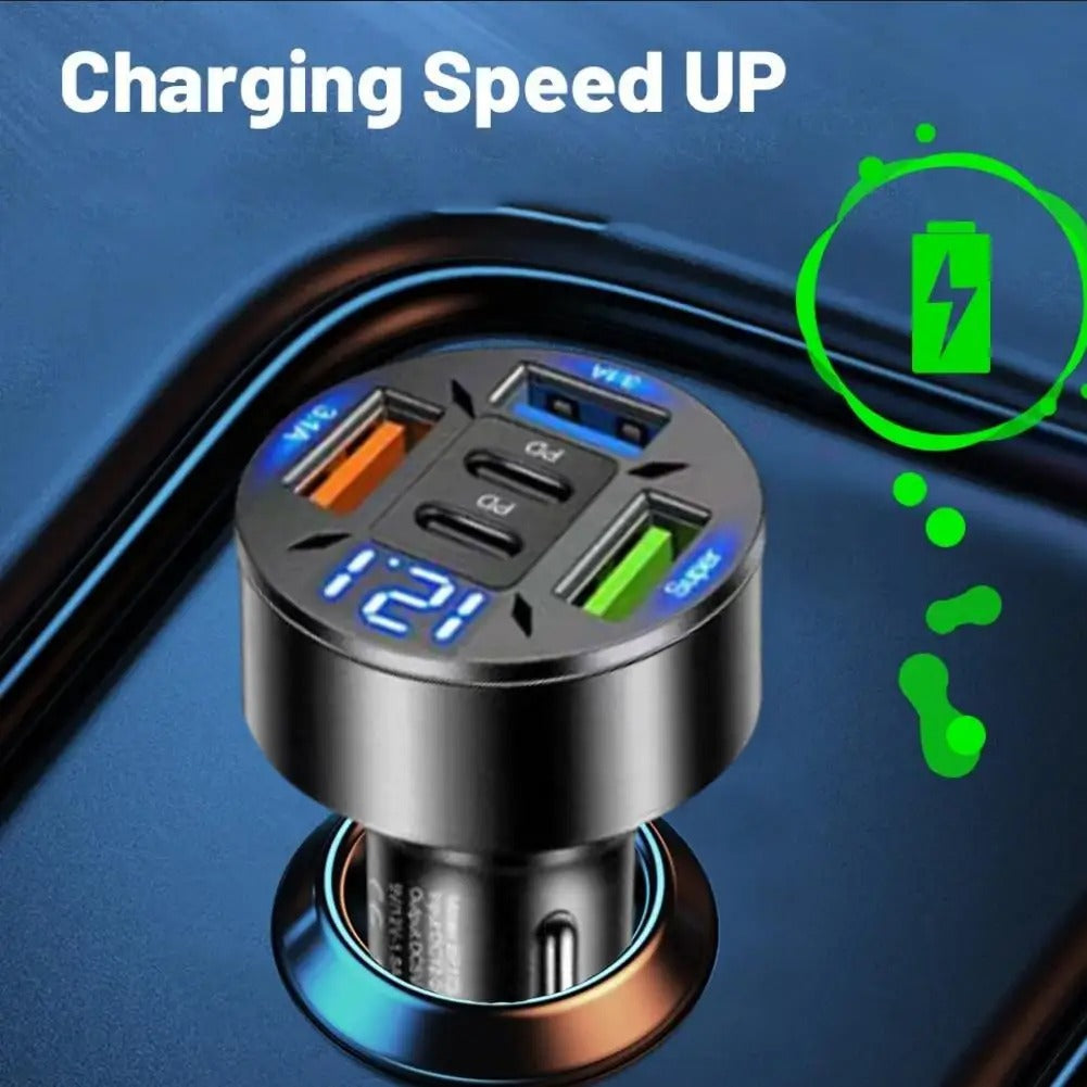 5-In-1 Fast Car Charger