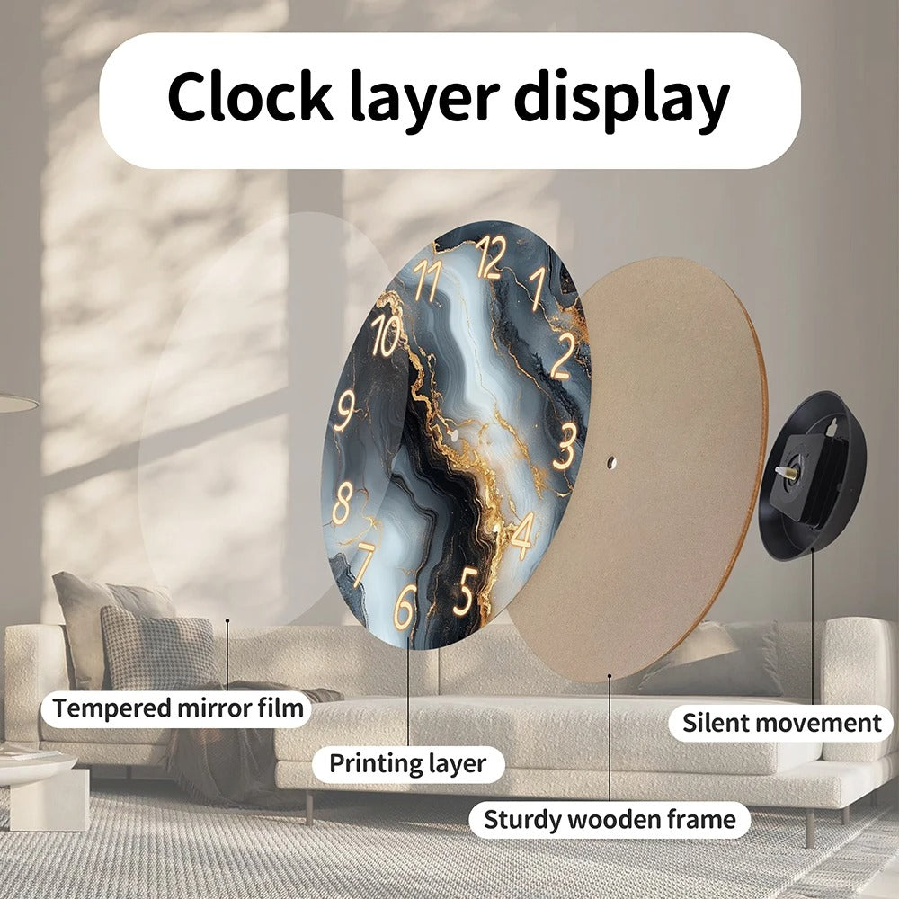 1 piece wooden wall clock