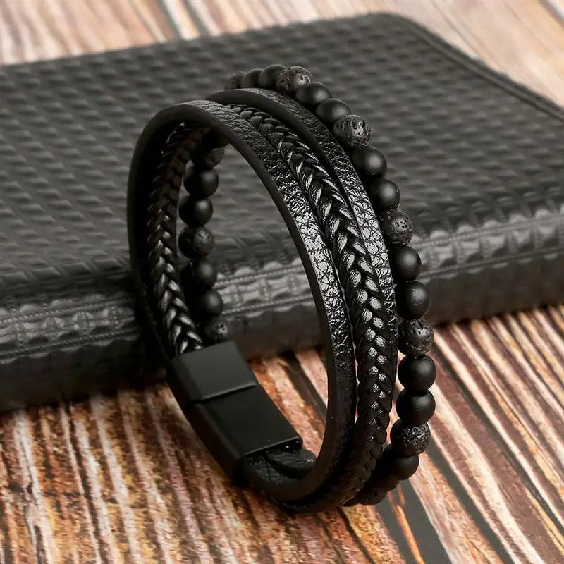 Classic Men's Leather Bracelet New Style