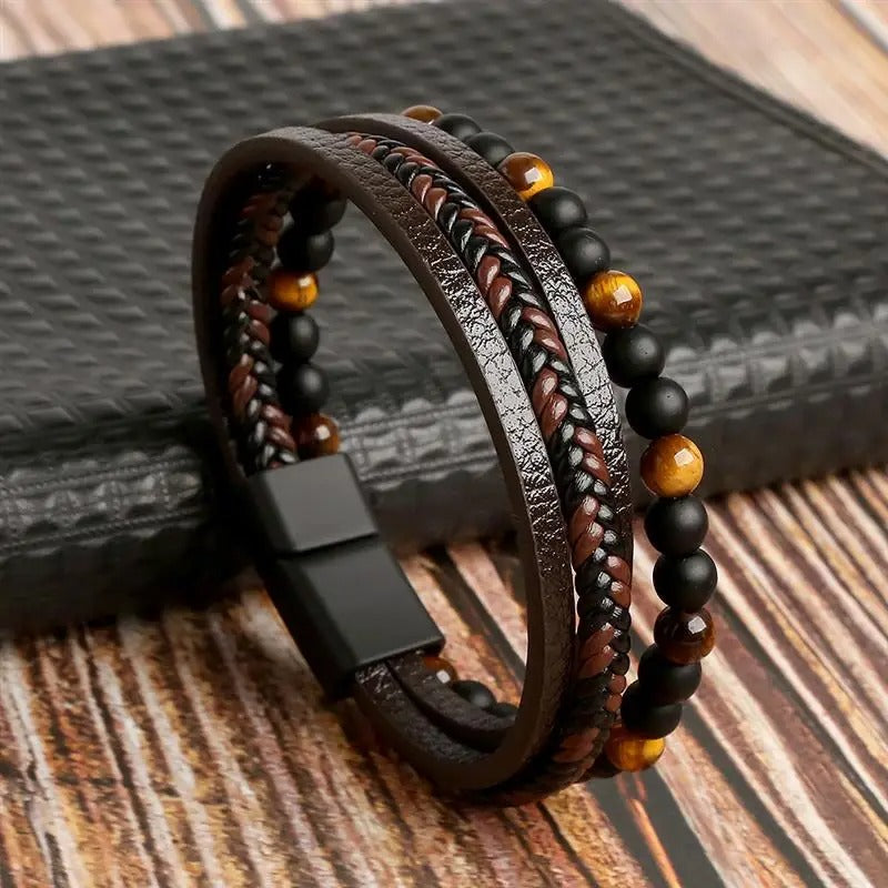 Classic Men's Leather Bracelet New Style