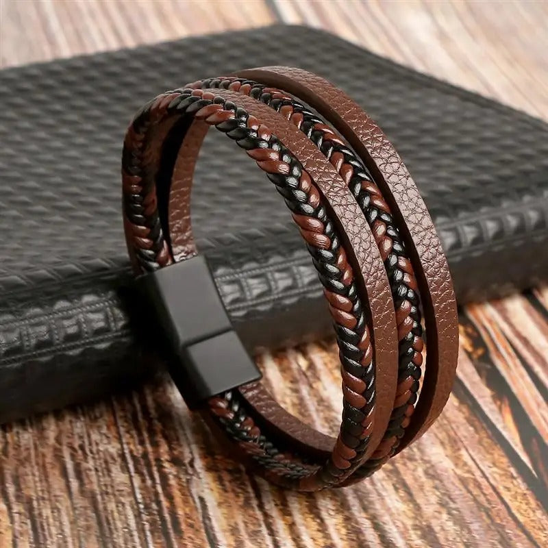 Classic Men's Leather Bracelet New Style