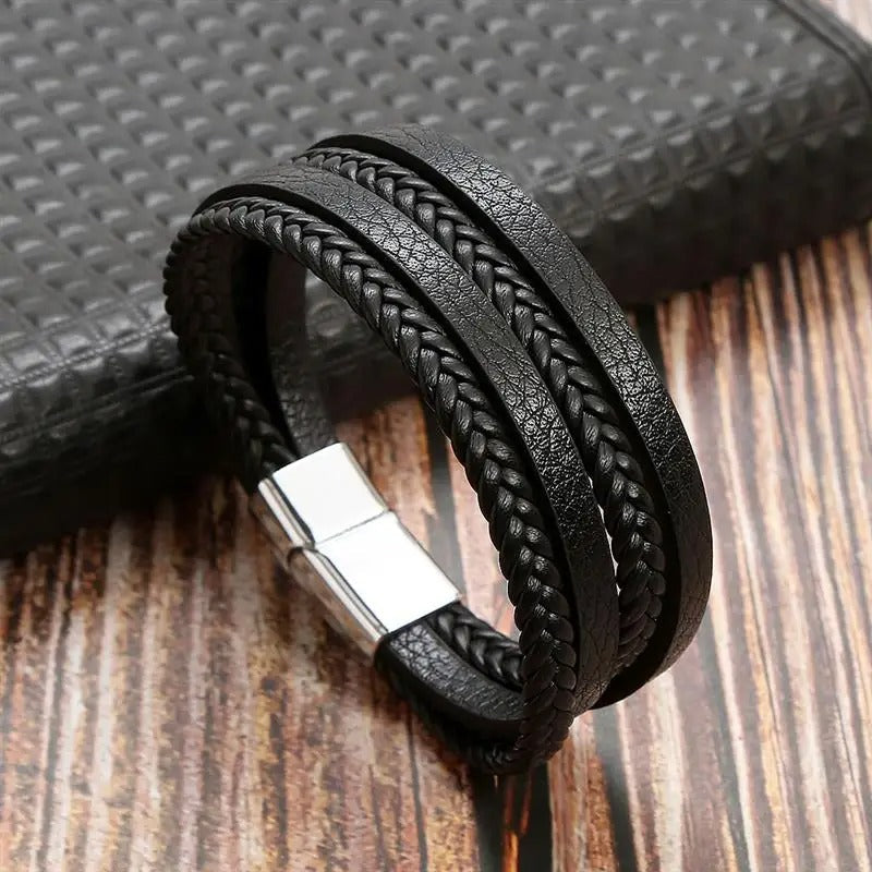 Classic Men's Leather Bracelet New Style