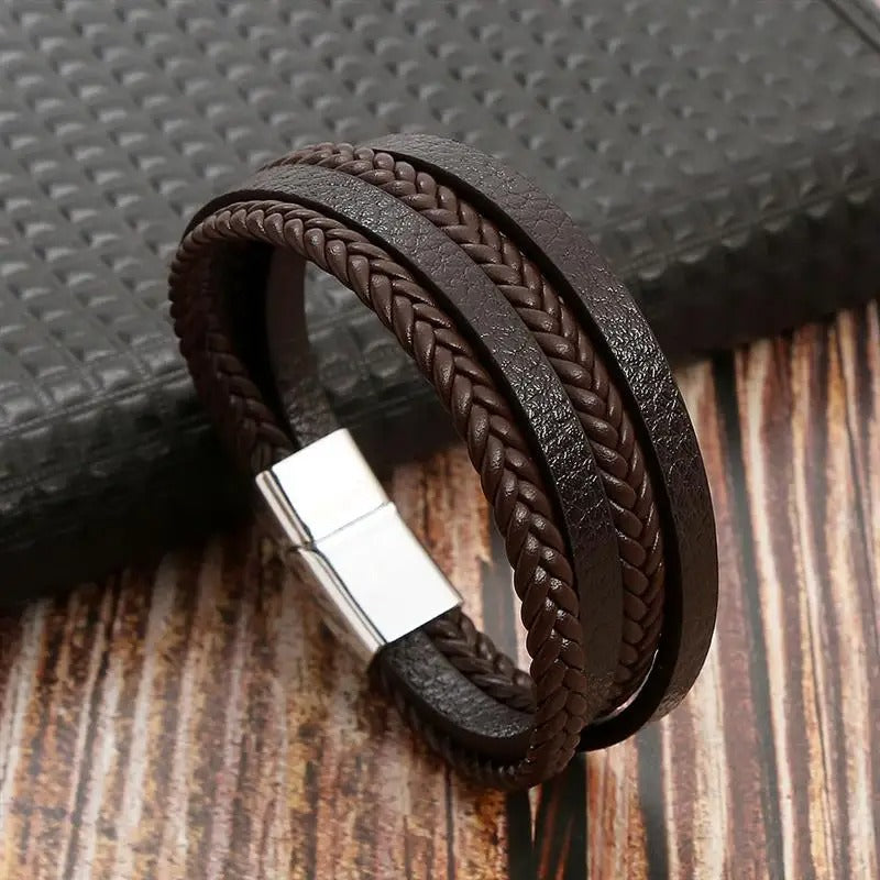 Classic Men's Leather Bracelet New Style