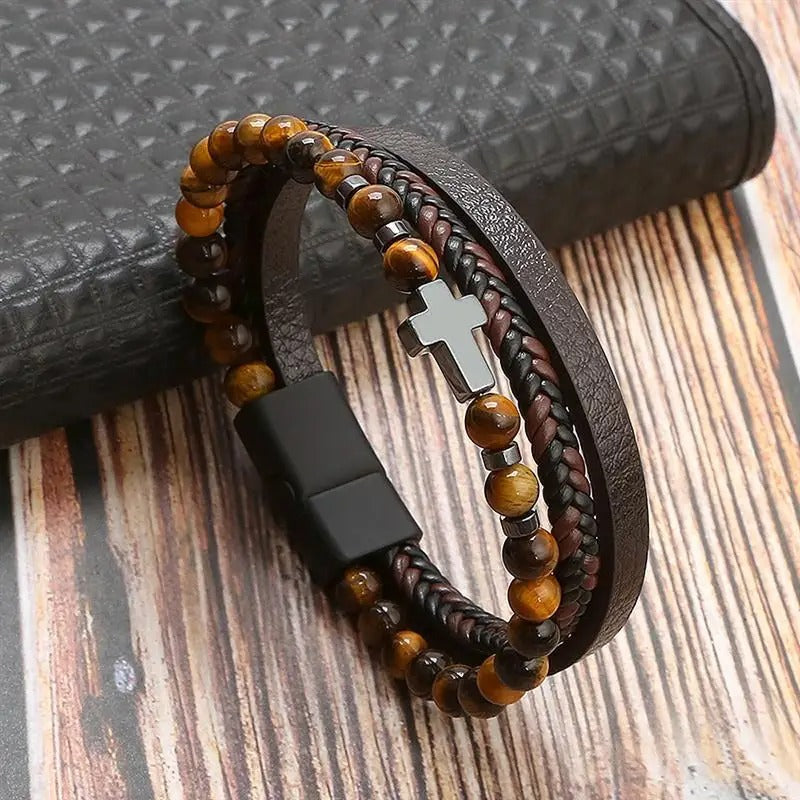 Classic Men's Leather Bracelet New Style