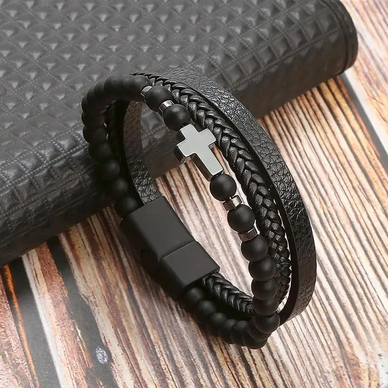 Classic Men's Leather Bracelet New Style