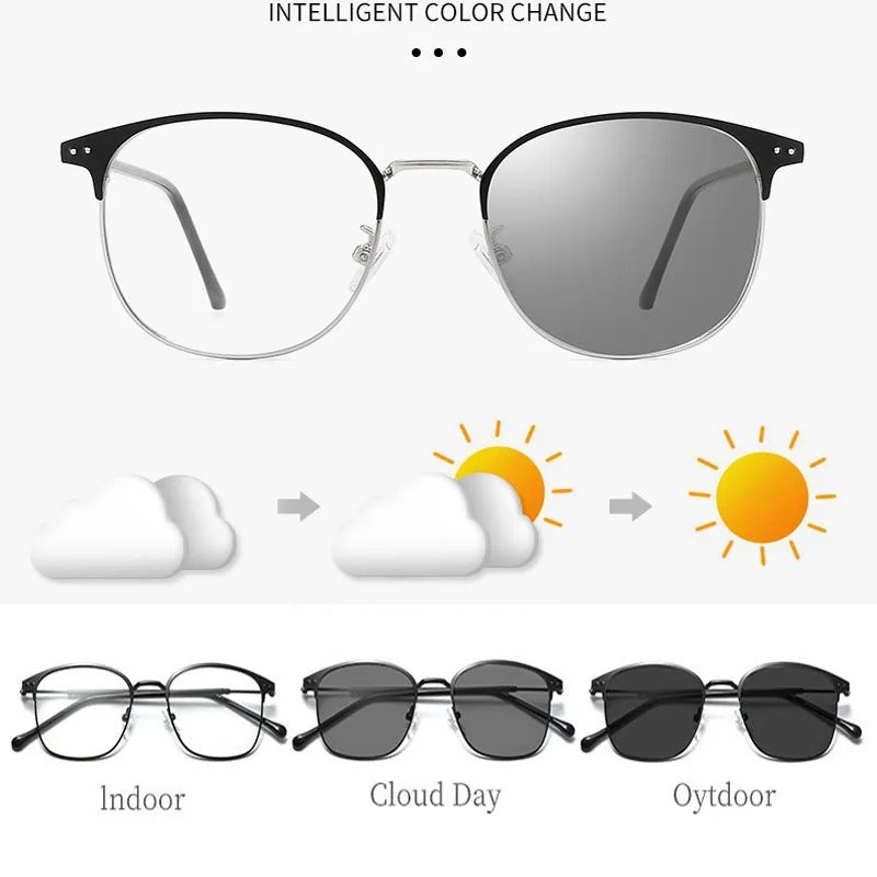 Photochromic Frameless Eyeglasses for Men