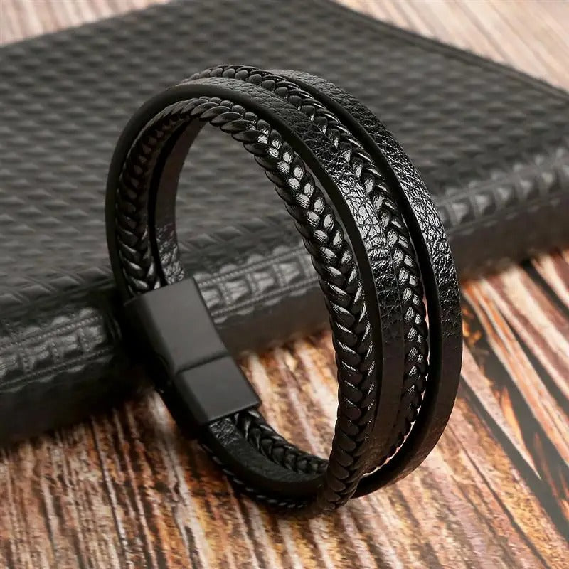 Classic Men's Leather Bracelet New Style