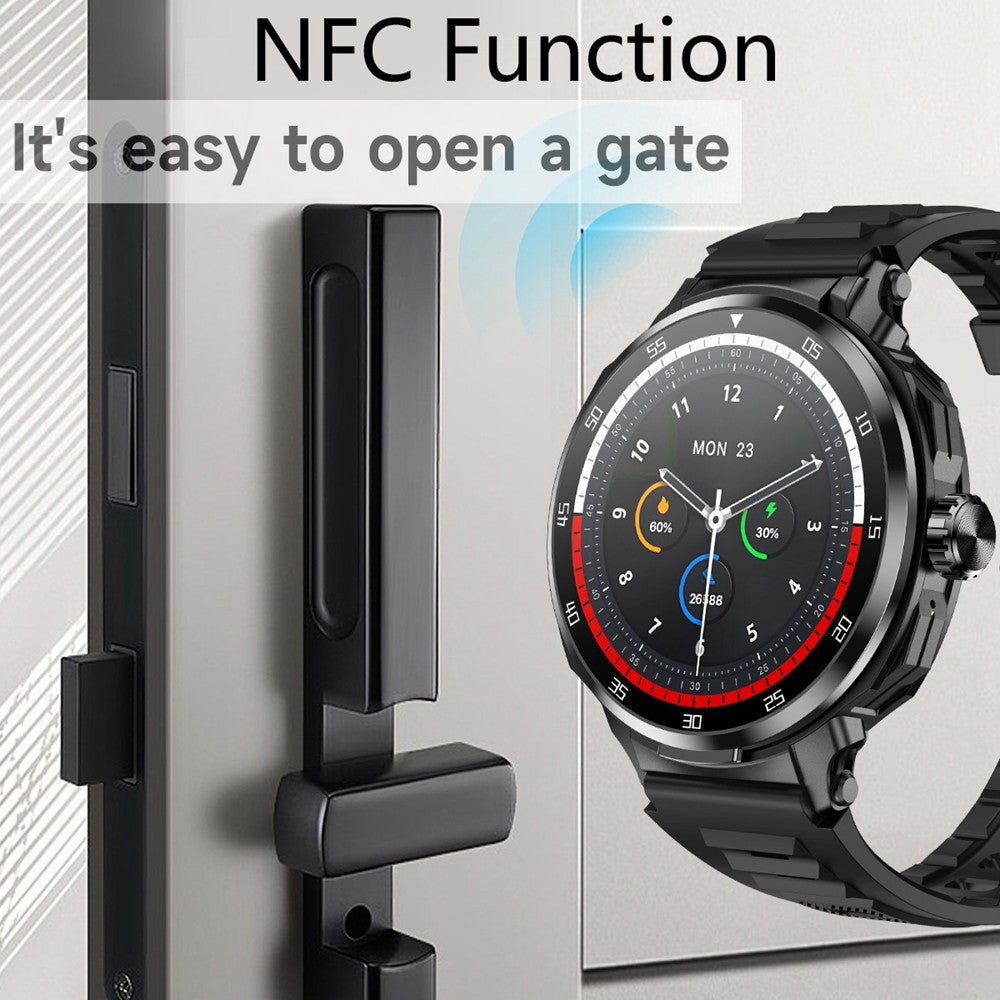 2 in 1 Smart Watch for Men with Wireless Earbuds